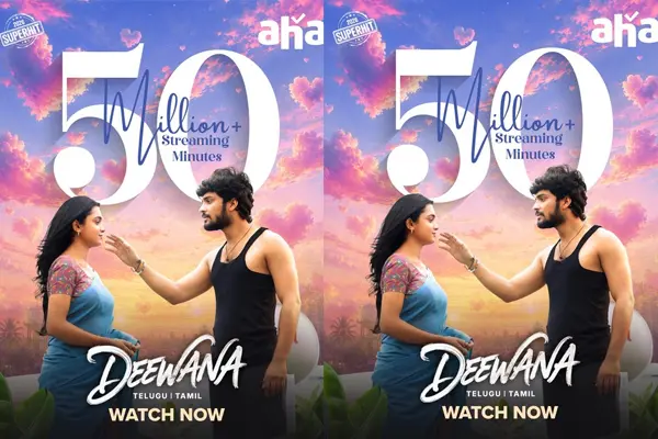 Deewana Sizzling on Aha: 50 Million Streaming Minutes and Counting!