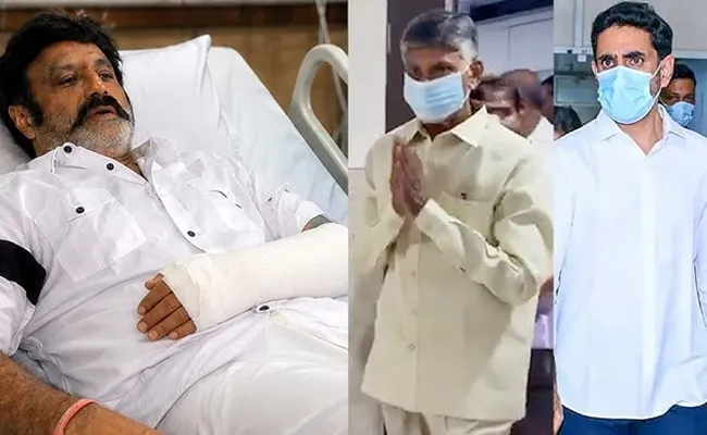 CM Chandrababu Pays a Visit to Balakrishna at Hyderabad Hospital